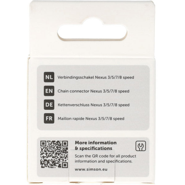 Simson - verbindingsschakel nexus 1/2"x3/32" 3/5/7/8v