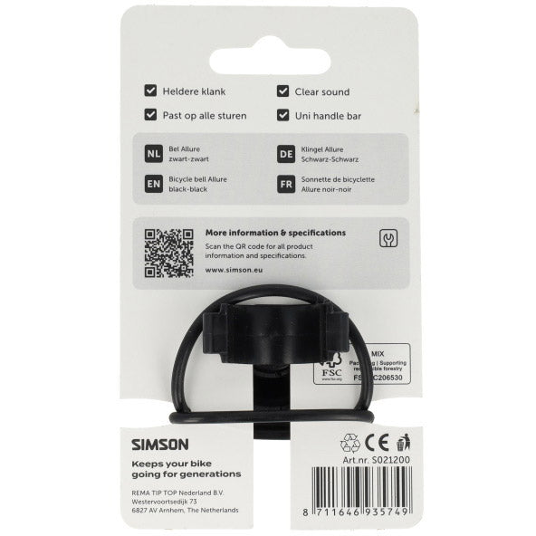 Simson - bel allure zwart-zwart