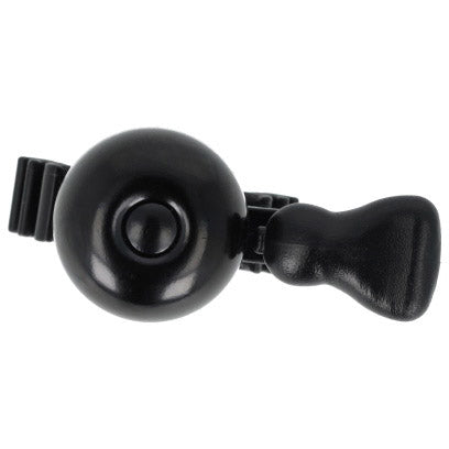 Simson - fietsbel micro 23mm rubber elastiek bevestiging zwart