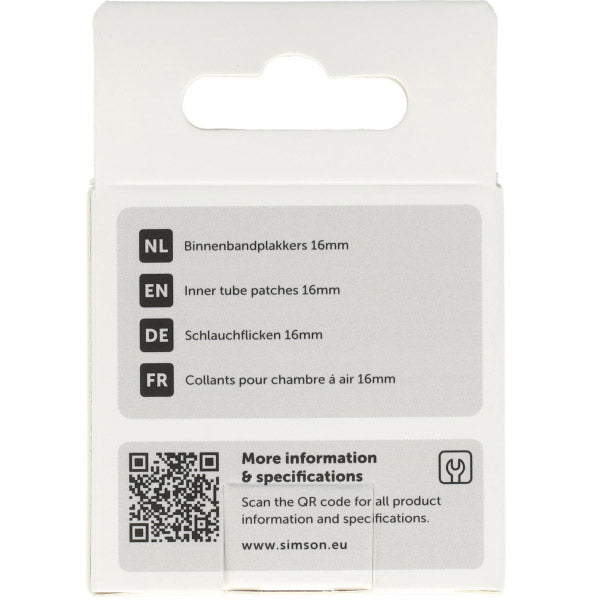 Simson - binnenbandpleisters 16mm 8st