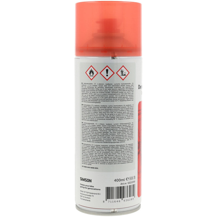 Simson smeermiddel dry lube derailleur spray 400ml