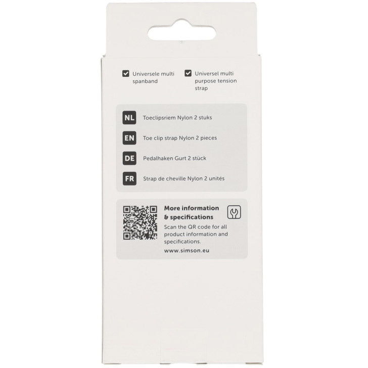 Simson - toeclip wielgoot riemen 2st