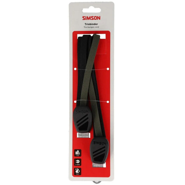 Simson - triobinder 71cm zwart/groen