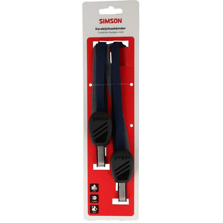 Simson - karabijnhaakbinder 71cm zwart/blauw/antraciet