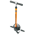 SKS - vloerpomp rennkompressor multivalve 16bar zw/oranje