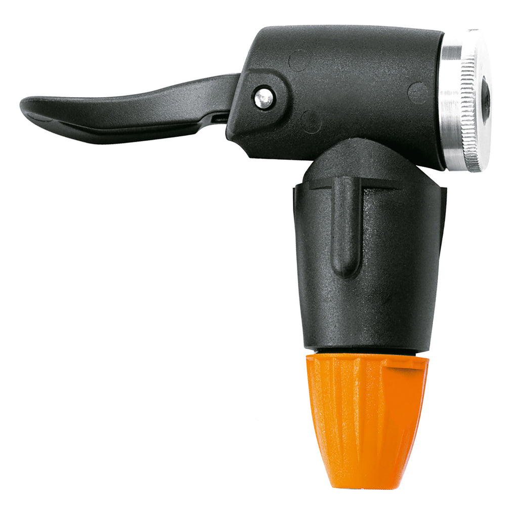 SKS - vloerpomp rennkompressor multivalve 16bar zw/oranje