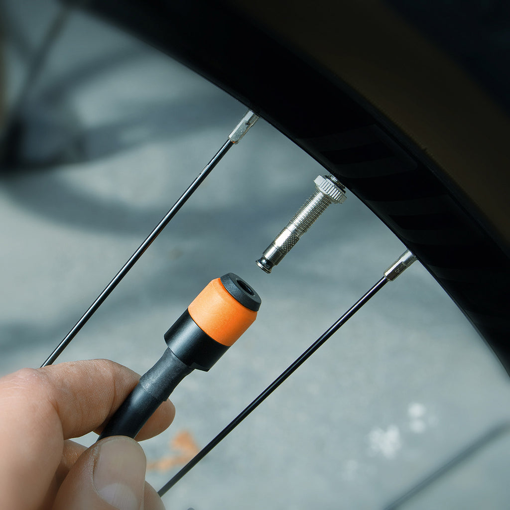 SKS - minipomp airflex explorer clik tec 205mm 5bar zw/zilver