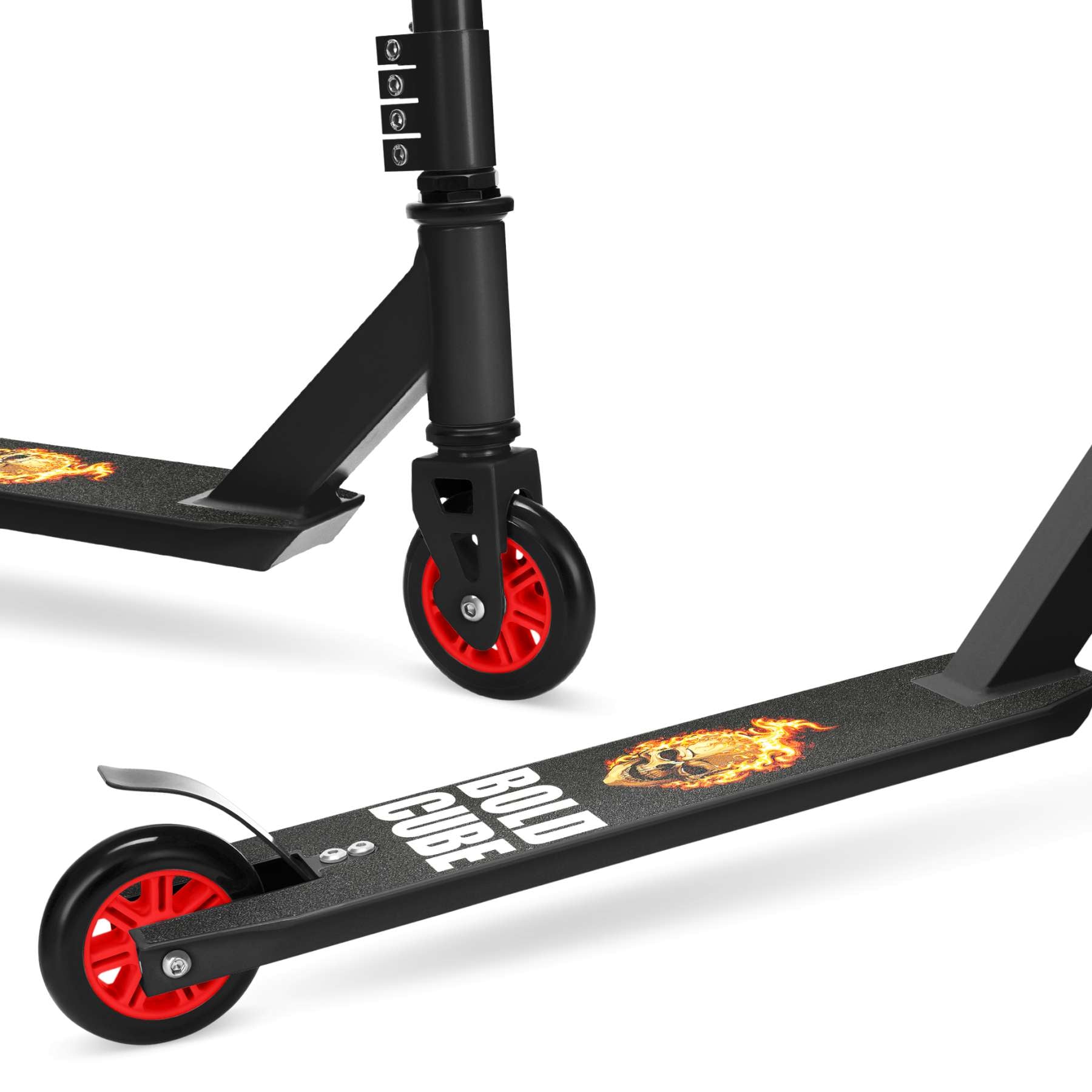 Boldcube stuntstep - zwart