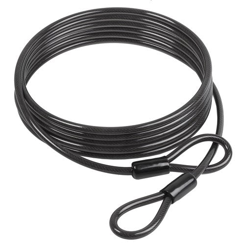 Câble d'affichage 5m x 10mm avec double boucle noir