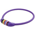 M-wave cijfer-kabelslot silicone blauw 65cm12mm