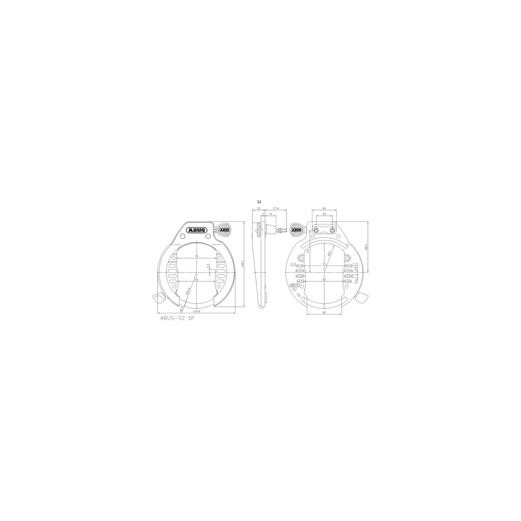 Abus - Bb0901a 52lh r ringslot