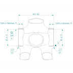 Miche bracketas press-fit 86.5 x 41mm evo max