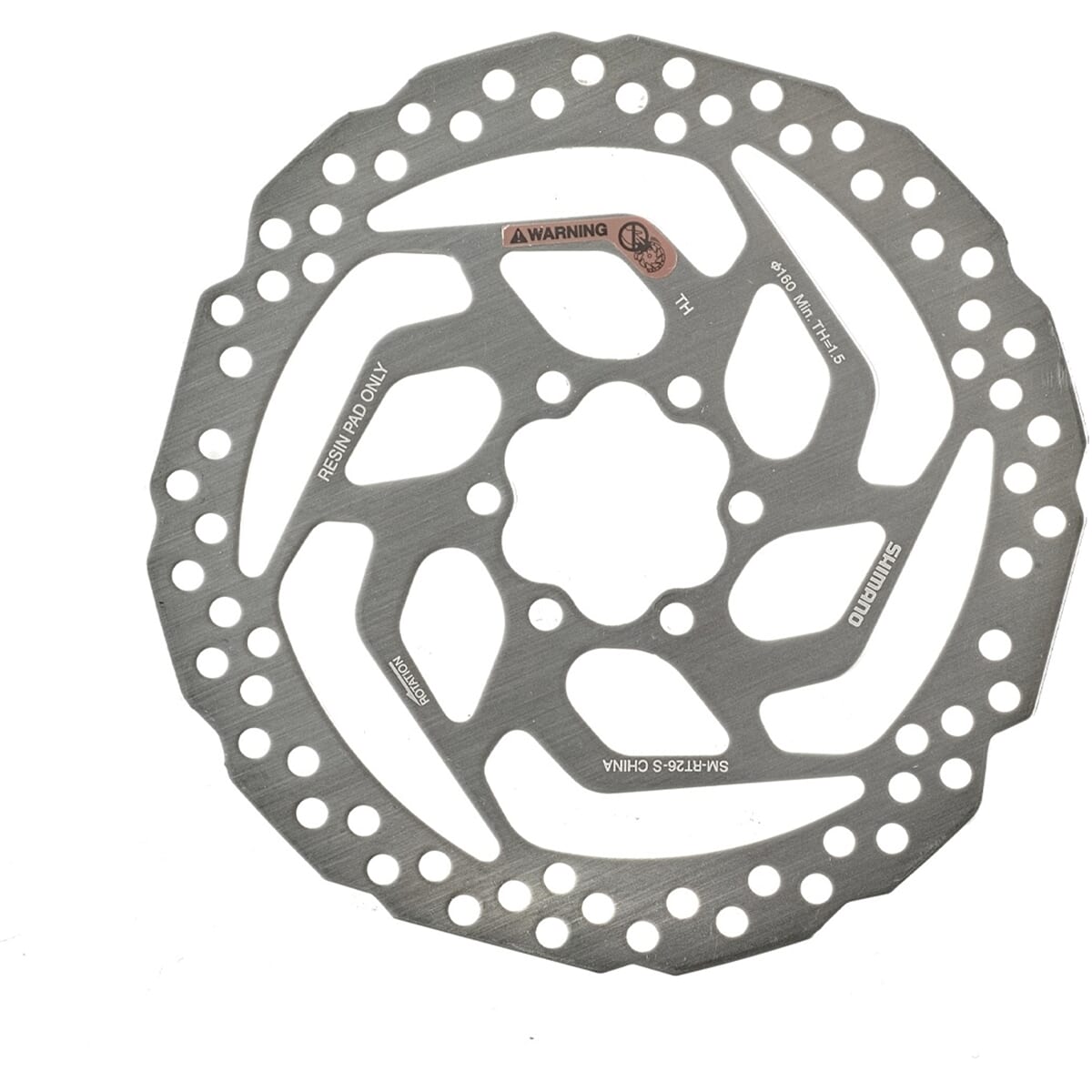 Shimano - remschijf 160mm sm-rt26 6 bouts