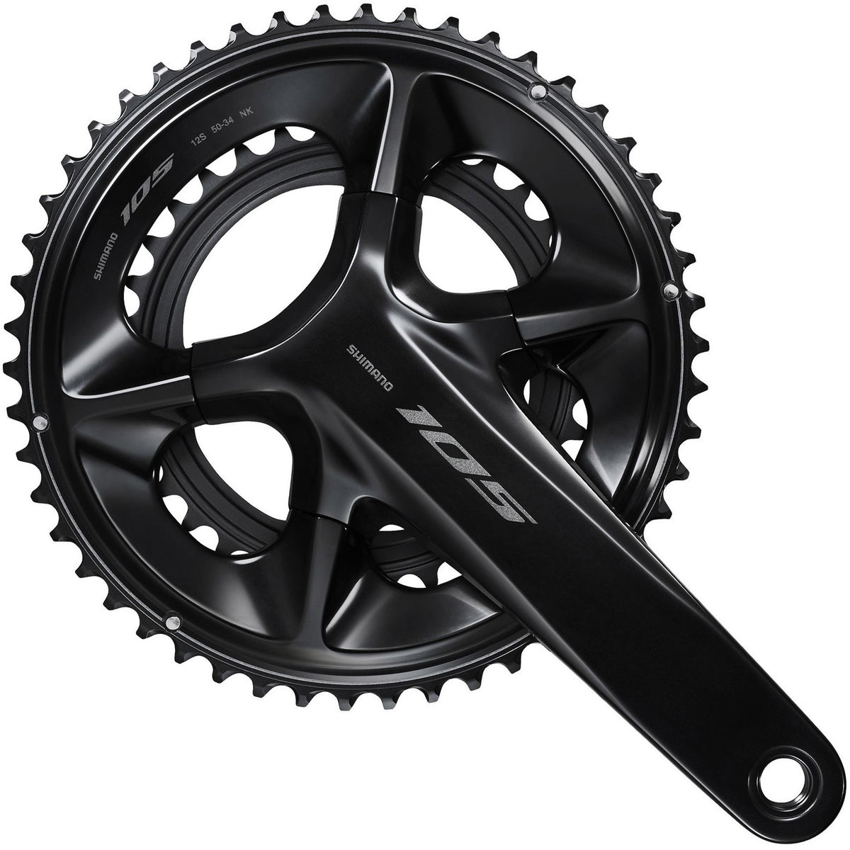 Shimano - crankset 105 fc-r7100 12v 34-50t 175mm zwart oem