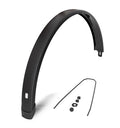 Eurofender achterspatbord 28 inch 58mm vlak mat zwart tempo squa