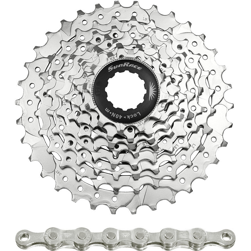 Spanninga - combipack csm66 8v 11-32t met ketting cnm84