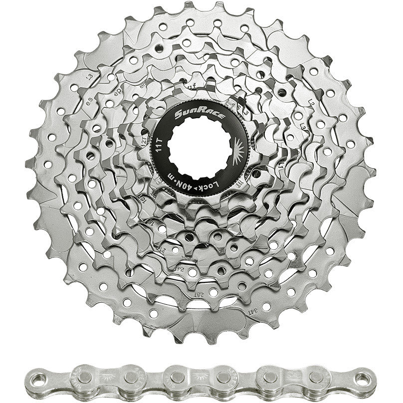 Spanninga - combipack csm96 9v 11-34t met ketting cnm94