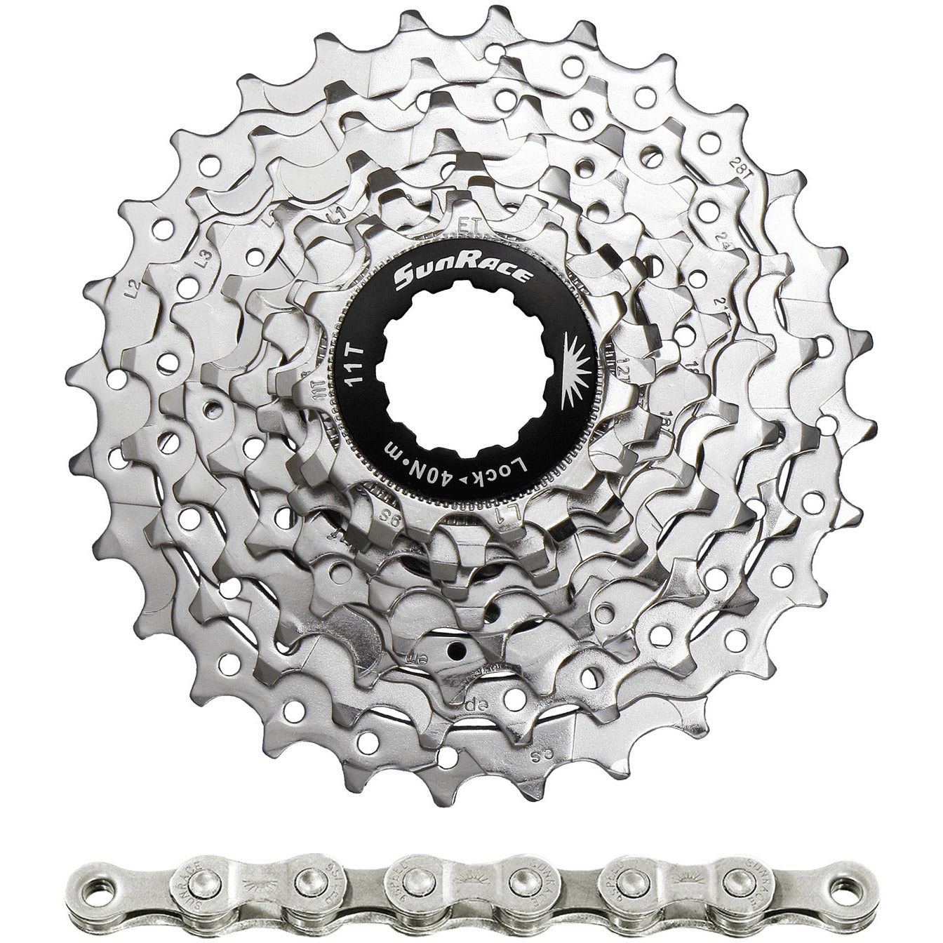 Spanninga - combipack csr91 9v 11-25t met ketting cnm94