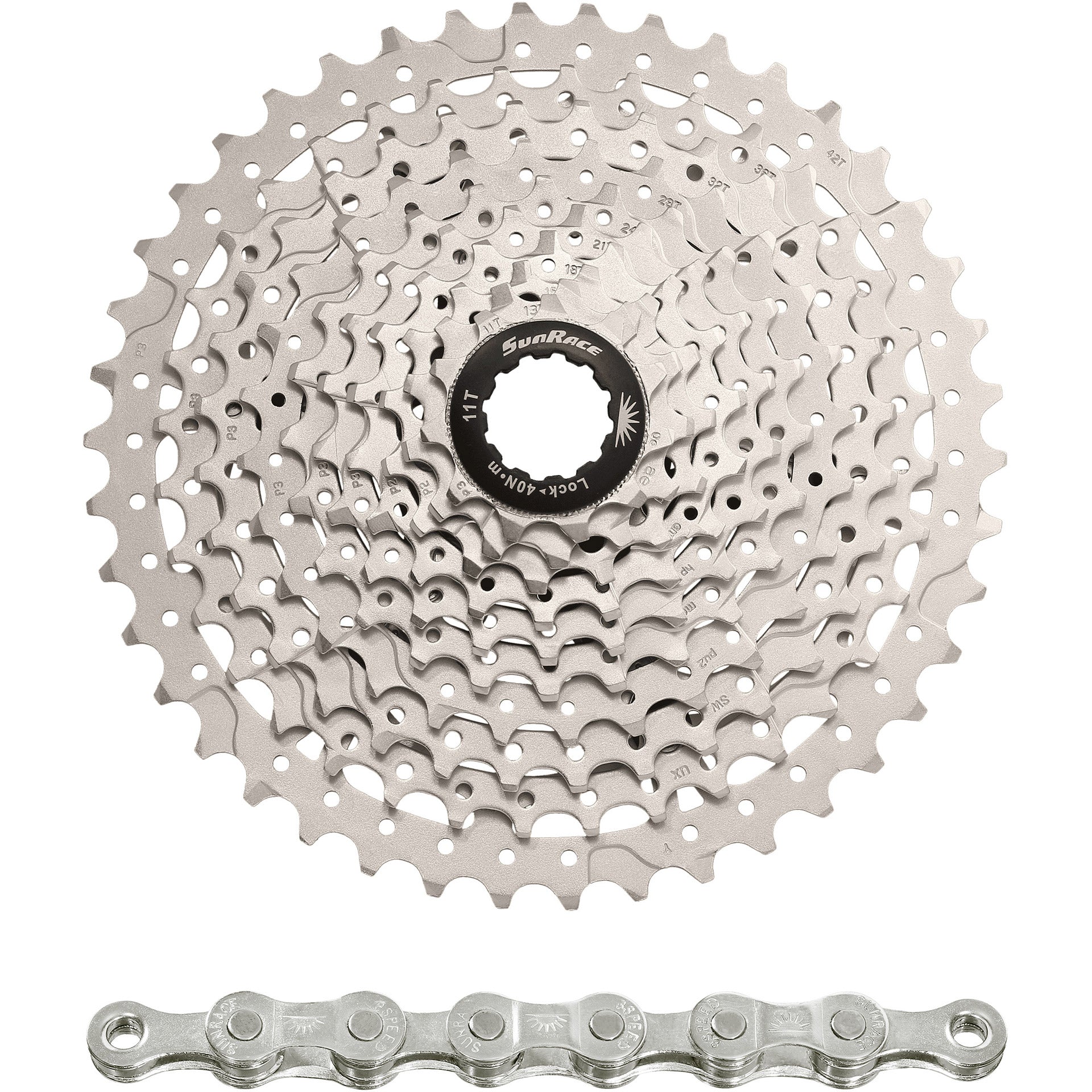 Spanninga - cassette csms3 10v 11-42t metallic (10st)