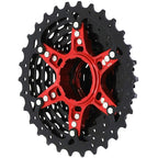 Sunrace cassette csrz800 12v 11-36t zwart rood