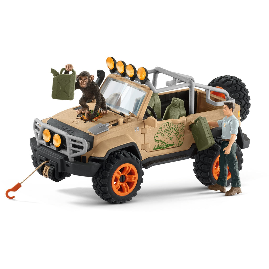 Schleich WILD LIFE SUV 4X4 met Lier 42410