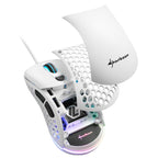 Sharkoon light² 200 gaming muis (wit, 50 - 16,000 dpi, rgb leds)