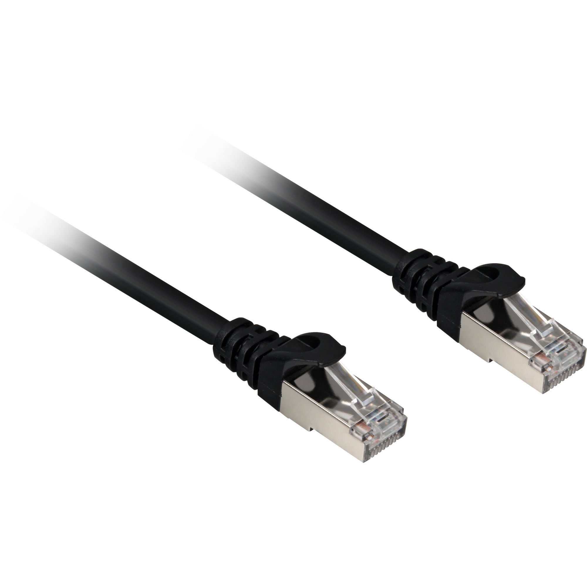 Sharkoon patchkabel sftp, rj-45 met cat.6a (zwart, 2 meter, halogeenvrij)