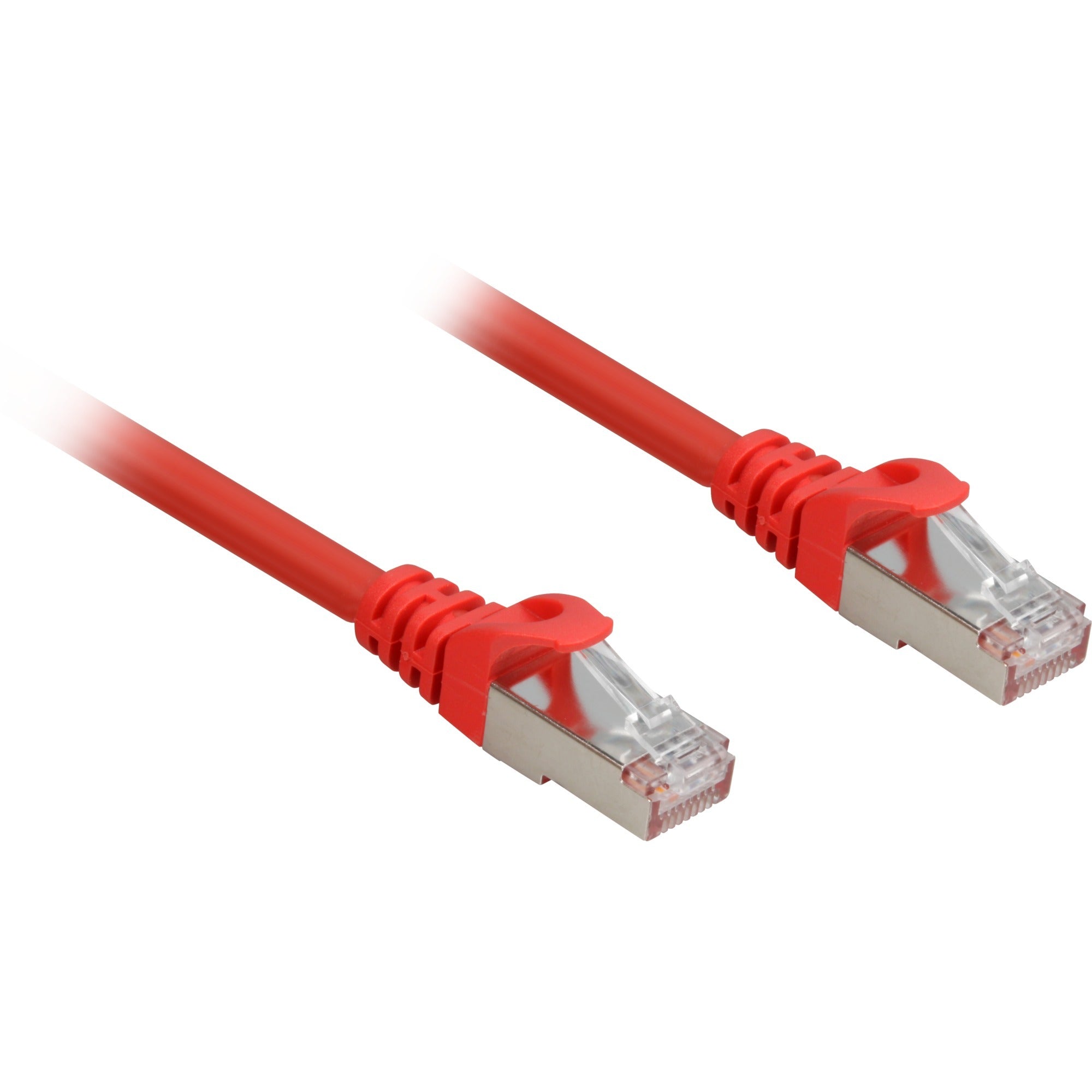 Sharkoon patchkabel sftp, rj-45 met cat.6a (rood, 2 meter, halogeenvrij)