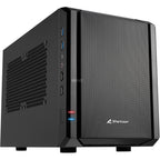 Sharkoon qb one mini tower behuizing (zwart | 4x usb-a)