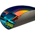 Sharkoon sfm11 floor mat (retro) beschermingsmat (blauw geel)