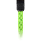 Sharkoon sata iii sleeve kabel (groen, 0,6 meter)