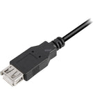 Sharkoon usb 2.0 verlengkabel (zwart, 3 meter, dubbele afscherming)