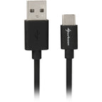 Sharkoon usb-a 2.0 - usb-c kabel (zwart, 1 meter)