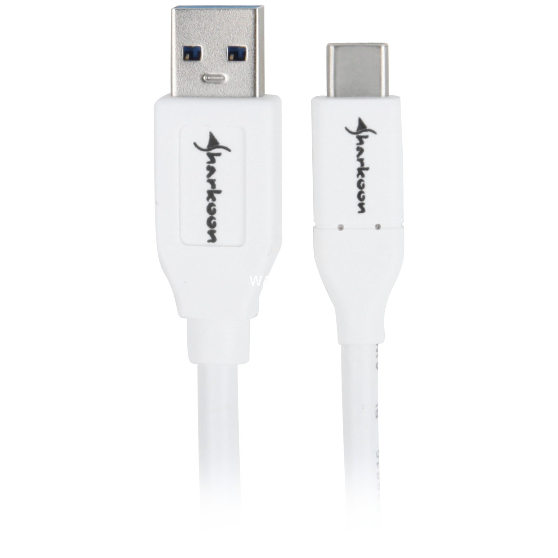 Sharkoon usb-a 3.2 > usb-c kabel (wit, 1 meter)