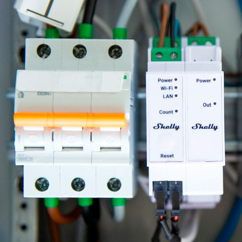 Shelly pro 3em 400а meetapparaat (wit)