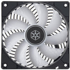 Silverstone air penetrator 120sk argb case fan (zwart, 120 x 120 x 25 mm, pwm)