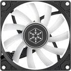 Silverstone air slimmer 90 argb case fan (zwart, 92 x 92 x 15 mm, pwm)