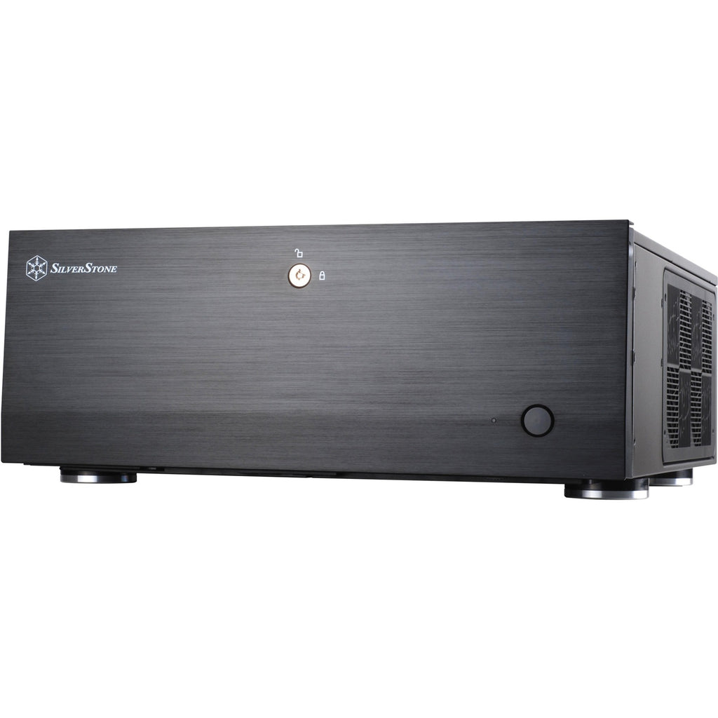 Silverstone grandia gd07b htpc behuizing (zwart | 2x usb-a)