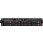 Silverstone rm21-308 rack behuizing (zwart | 1x usb-a 2.0 | 1x usb-a 3.2 (5 gbit s))