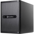 Silverstone sst-ds380b mini tower behuizing (zwart | 2x usb-a)
