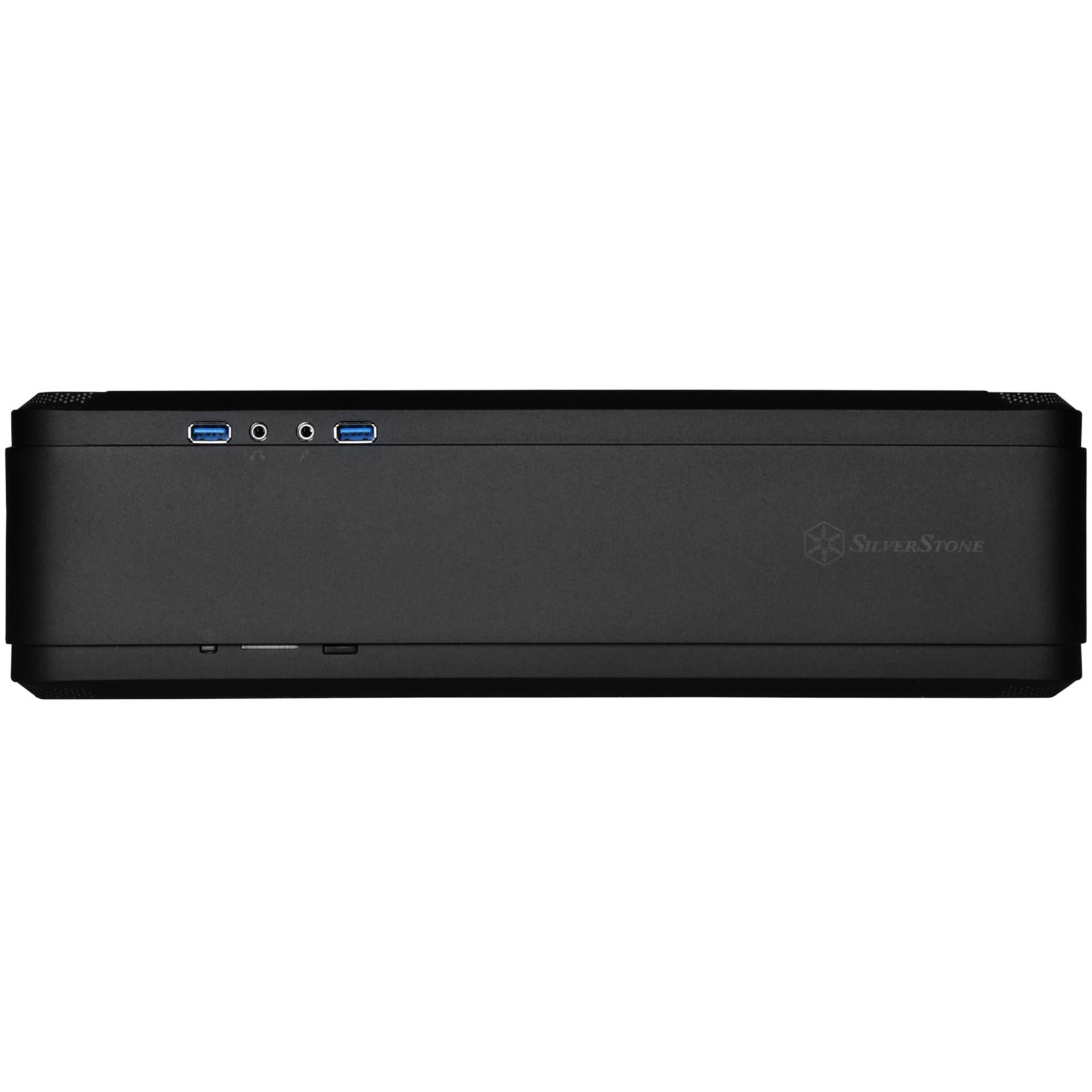 Silverstone sst-ftz01b-e desktop behuizing (zwart | 2x usb-a)