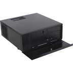Silverstone sst-gd07b-c htpc behuizing (zwart | 1x usb-a | 1x usb-c)
