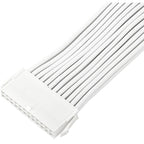 Silverstone sst-pp07e-mbw-v2, 24pin atx verlengkabel (wit, 30 centimeter)