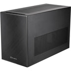 Silverstone sugo 17 mini tower behuizing (zwart | 2x usb-a | 1x usb-c)