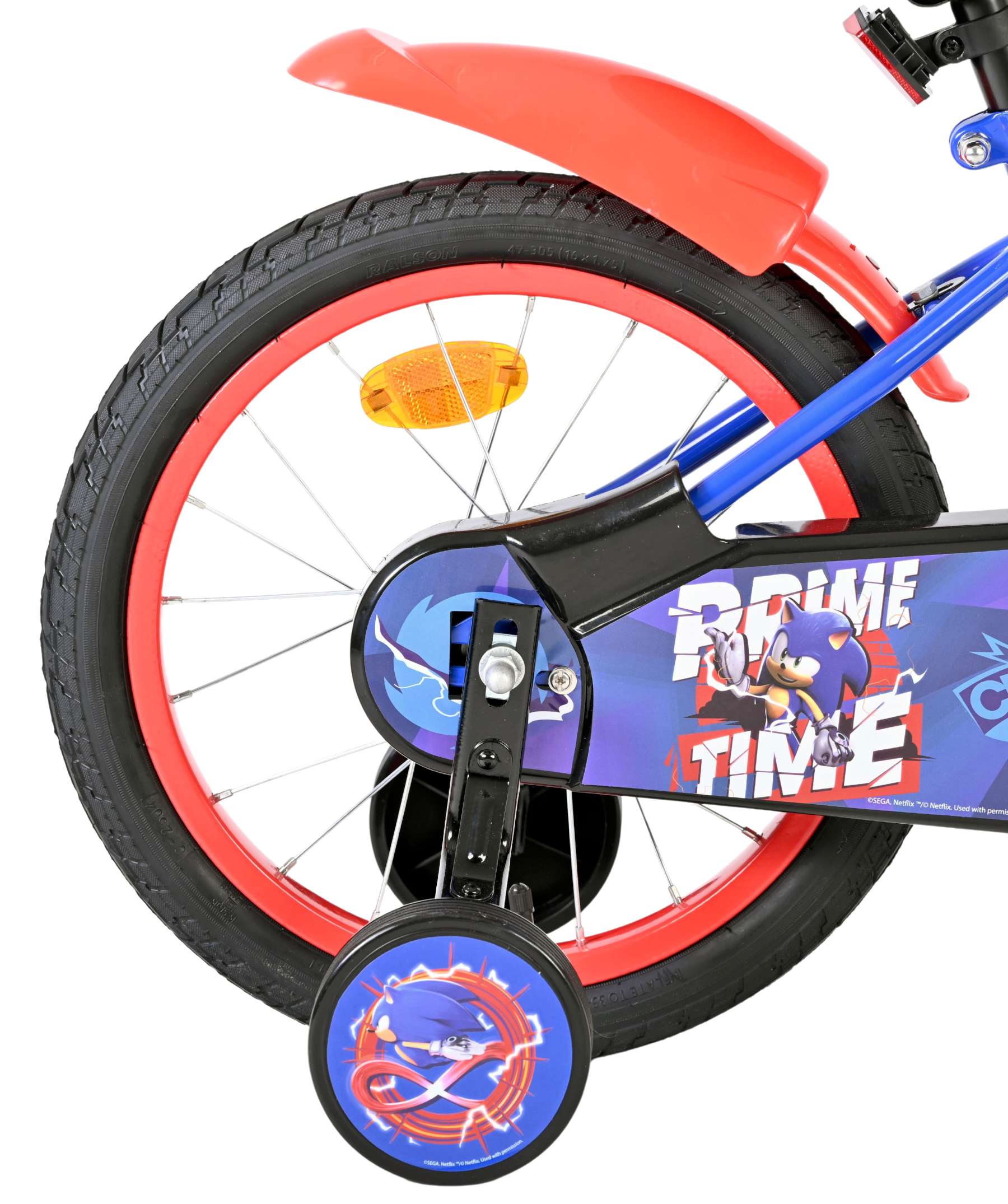 Volare - Sonic kinderfiets - jongens - 16 inch - blauw