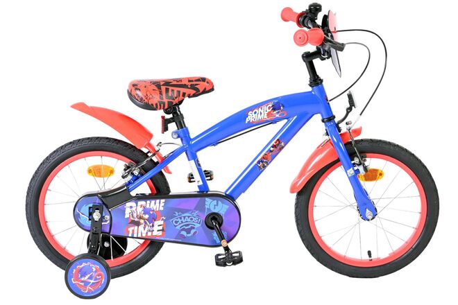 Volare - Sonic kinderfiets - jongens - 16 inch - blauw - twee handremmen