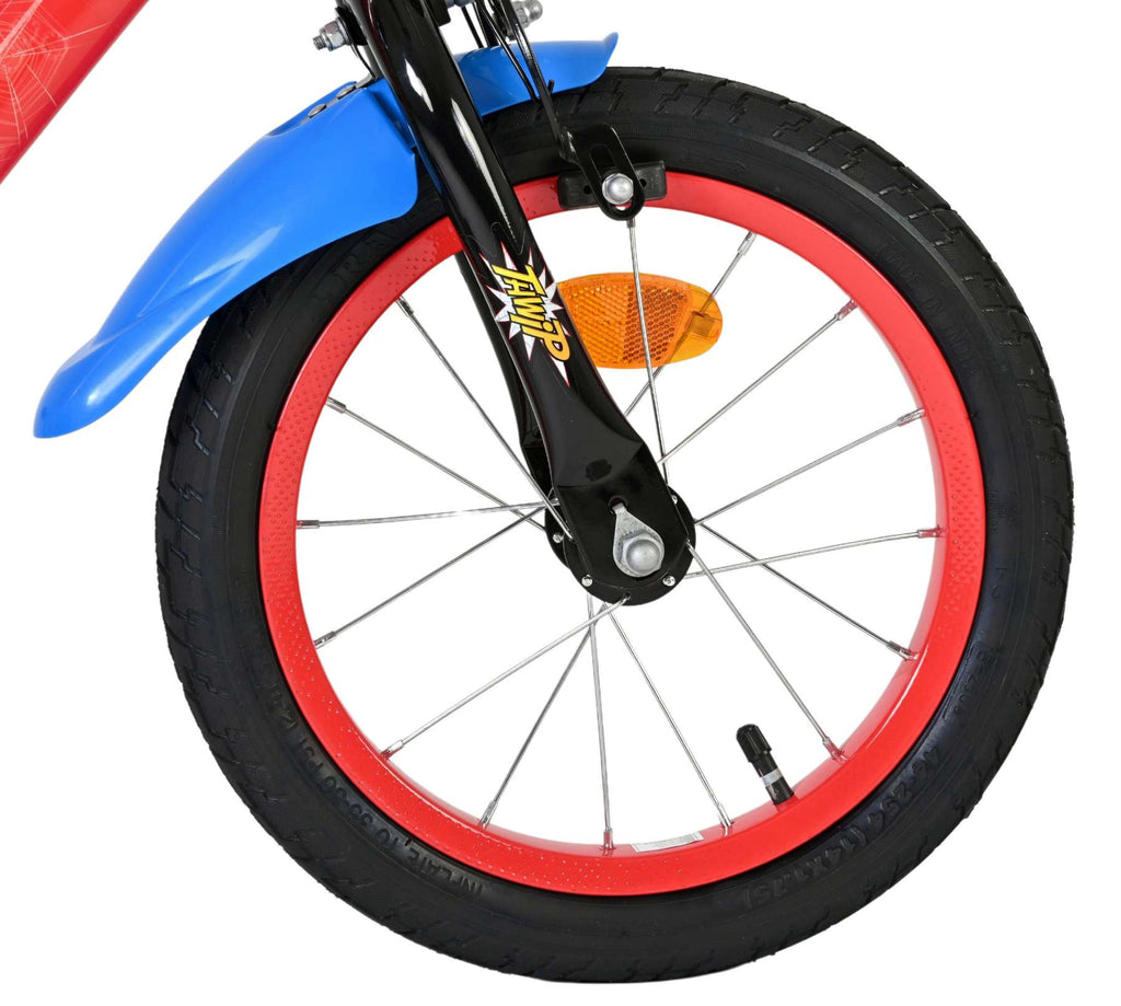 Spiderman - Spiderman Marvel spider-man kinderfiets - jongens - 14 inch - rood/blauw
