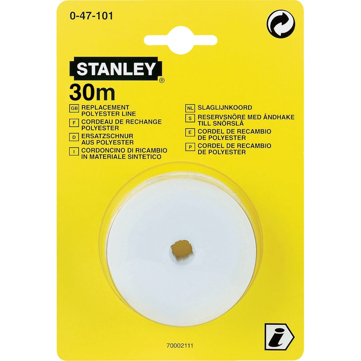 Stanley handgereedschap stanley slaglijnkoord 30mtr