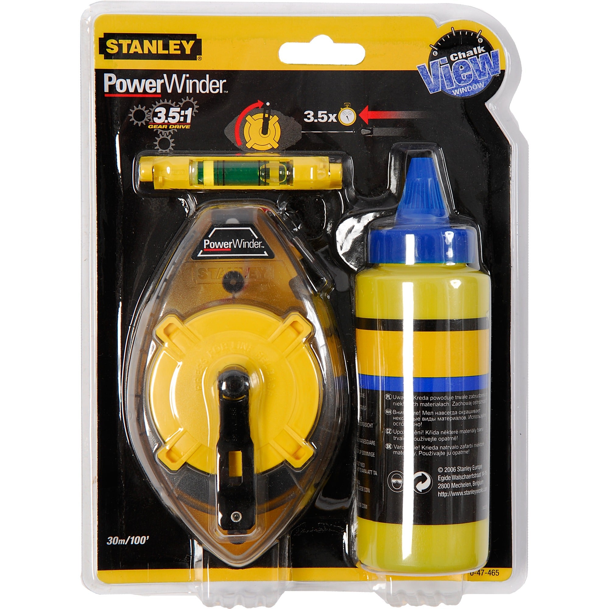 Stanley handgereedschap slaglijnmolen kit powerwinder - 0-47-465
