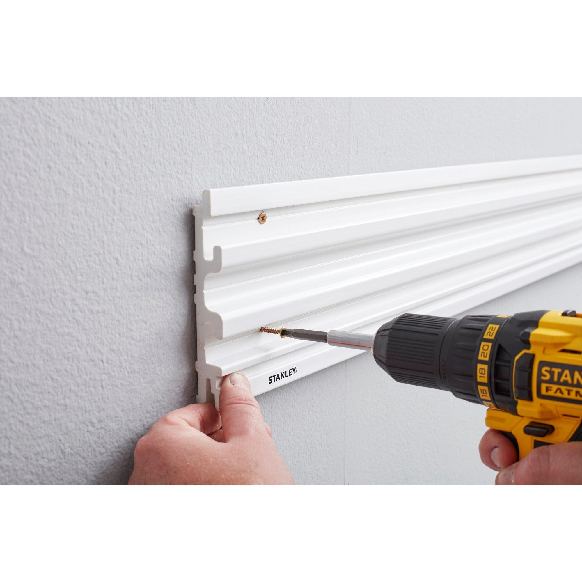 Stanley track wall - wandpaneel houder (aluminium)
